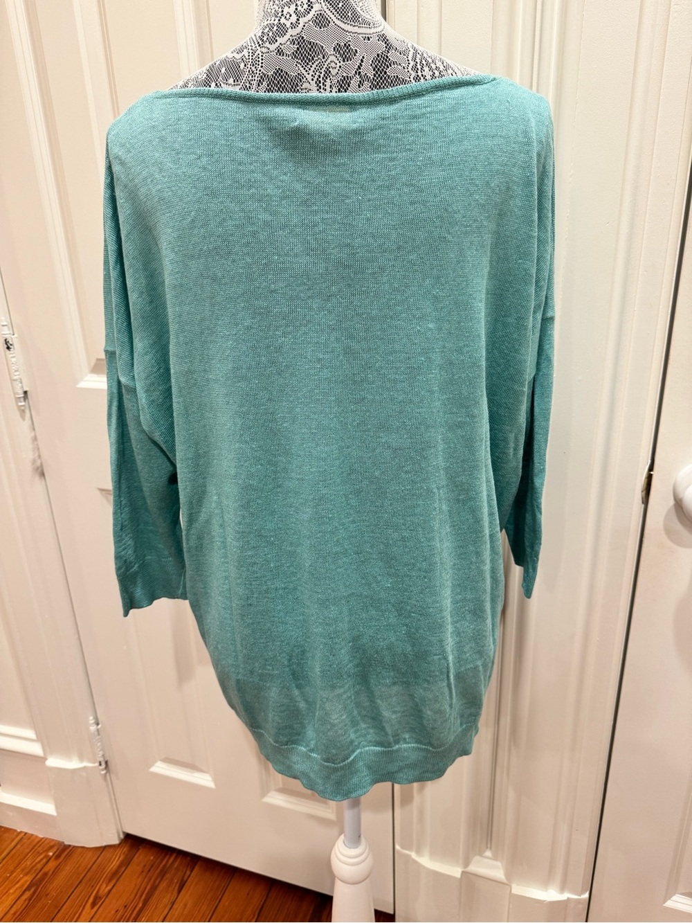 NWT Polo Ralph Lauren Woman’s Linen Boatneck Sweater Size M Preppy Old Money - Picture 3 of 7